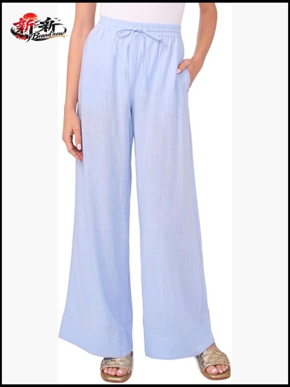 Women's Wide Leg Casual Drawcord Pant